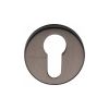 Heritage Brass Euro Profile Cylinder Escutcheon Matt Bronze Finish