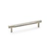 Alexander & Wilks - Brunel Knurled T-Bar Cupboard Handle - Satin Nickel - Centres 128mm