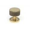 Aged Brass Brompton Cabinet Knob - 32mm (Plain)