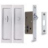 Flush Pull Privacy Set 197mm Satin Chrome finish