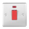 Eurolite Enhance Decorative 45Amp Switch with Neon Indicator Satin Stainless Steel