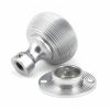 Satin Chrome Heavy Beehive Mortice/Rim Knob Set