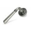 Pewter Newbury Lever on Rose Set (Plain) - Unsprung