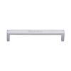 Heritage Brass Cabinet Pull Wide Metro Design 160mm CTC Satin Chrome Finish