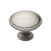 Heritage Brass Cabinet Knob Domed Design 38mm Satin Nickel finish