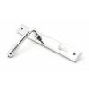 Polished Chrome Reeded Slimline Lever Espag. Lock Set