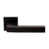 Alvar Designer Lever On Sprung Square Rose - Matt Black