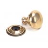 Polished Bronze Mushroom Cabinet Knob 32mm