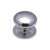 Heritage Brass Cabinet Knob Victorian Round Design with base 25mm Polished Chrome finish