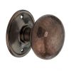 Hammered Cottage Large Mortice/Rim Door Knob Antique