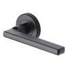 Sorrento Door Handle Lever Latch Vector Design Matt Black finish