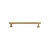 Heritage Brass Cabinet Pull Partial Knurled Design with 16mm Rose 96mm CTC Satin Brass finish