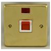 Eurolite Stainless Steel 45Amp Switch with Neon Indicator Satin Brass