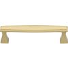 Heritage Brass Cabinet Pull Deco Design 128mm CTC Satin Brass Finish