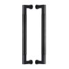 Heritage Brass Door Pull Handle Bauhaus Design 330mm Matt Black Finish