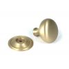 Satin Brass Mushroom Cabinet Knob 38mm