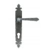 Pewter Cromwell Lever Espag. Lock Set