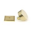 Polished Brass Judd Cabinet Knob - 38mm (Square)