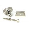 Polished Nickel Brompton Centre Door Knob (Square)