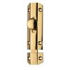 Surface Bolt 102mm - Polished Brass