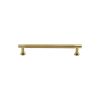 Heritage Brass Cabinet Pull Partial Knurled Design with 16mm Rose 96mm CTC Polished Brass finish