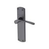 Heritage Brass Door Handle Lever Latch Diplomat Design Matt Black finish