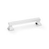 Alexander & Wilks - Jesper Square Cabinet Pull Handle - Polished Chrome - Centres 128mm