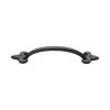 Rustic Dark Bronze Cabinet Pull Fleur-de-lys Design 152mm