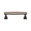 Heritage Brass Cabinet Pull Deco Design 96mm CTC Matt Bronze Finish