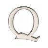 Heritage Brass Alphabet Q Pin Fix 51mm (2") Polished Nickel Finish