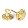 Satin Brass Round Thumbturn Set (Plain)