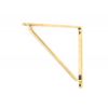 Aged Brass Barton Shelf Bracket (200mm x 200mm)