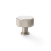 Alexander & Wilks -  Lucia Knurled Cupboard Knob - Satin Nickel - 35mm