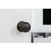 Old English Harrogate Solid Brass Mushroom Mortice Knob on Concealed Fix Rose - Urban Bronze