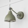 Smooth Nickel Brindley Wall Light in Tump