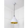 Smooth Brass Brindley Pendant in Birch