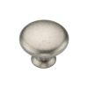 Classic Round Knob 030mm Distressed Pewter finish