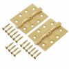 Eclipse 14854SBP - 102x76x3mm SBP Ball Bearing Hinge Grade 13 - (Pair) - Satin Brass