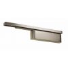 Rutland TS.11205 Cam Action Door Closer c/w Semi-radius cover & Slidearm, Satin Nickel Plate