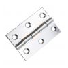 NON CE Mild Steel Butt Hinges - Polished Chrome