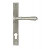 Satin Marine SS (316) Reeded Slimline Lever Espag. Lock Set