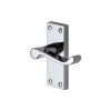 Heritage Brass Door Handle Lever Latch Builders' Range Polished Chrome finish