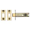 York Architectural Tubular Bathroom Deadbolt 4" Polished Brass Finish