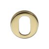 Heritage Brass Oval Profile Cylinder Escutcheon Polished Brass finish