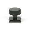 Aged Bronze Brompton Mortice/Rim Knob Set (Square)