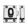 Heritage Brass Cupboard Latch with Oval Turn Polished Chrome Finish