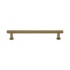 Heritage Brass Cabinet Pull Knurled Design with 16mm Rose 160mm CTC Satin Brass finish