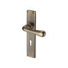 Heritage Brass Charlbury Reeded Lever Lock Antique Brass finishUK Design Registration Number 6202494