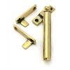 Aged Brass Night-Vent Locking Art Deco Fastener