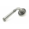 Pewter Regency Lever on Rose Set (Beehive Rose) - Unsprung